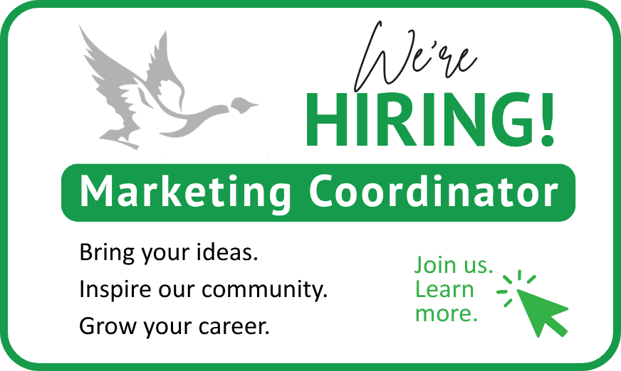 We're Hiring web page image Luseland Credit Union hiring a Marketing Coordinator